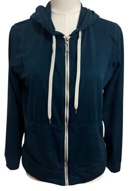 Vuori Halo Performance Hoodie Cosmo Blue Full Zip Sweatshirt Medium (Estimated)